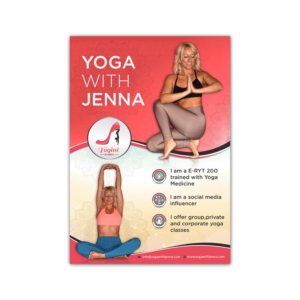Diseño de Flyer por debdesign para Yoga With Jenna | Diseño: #19318684