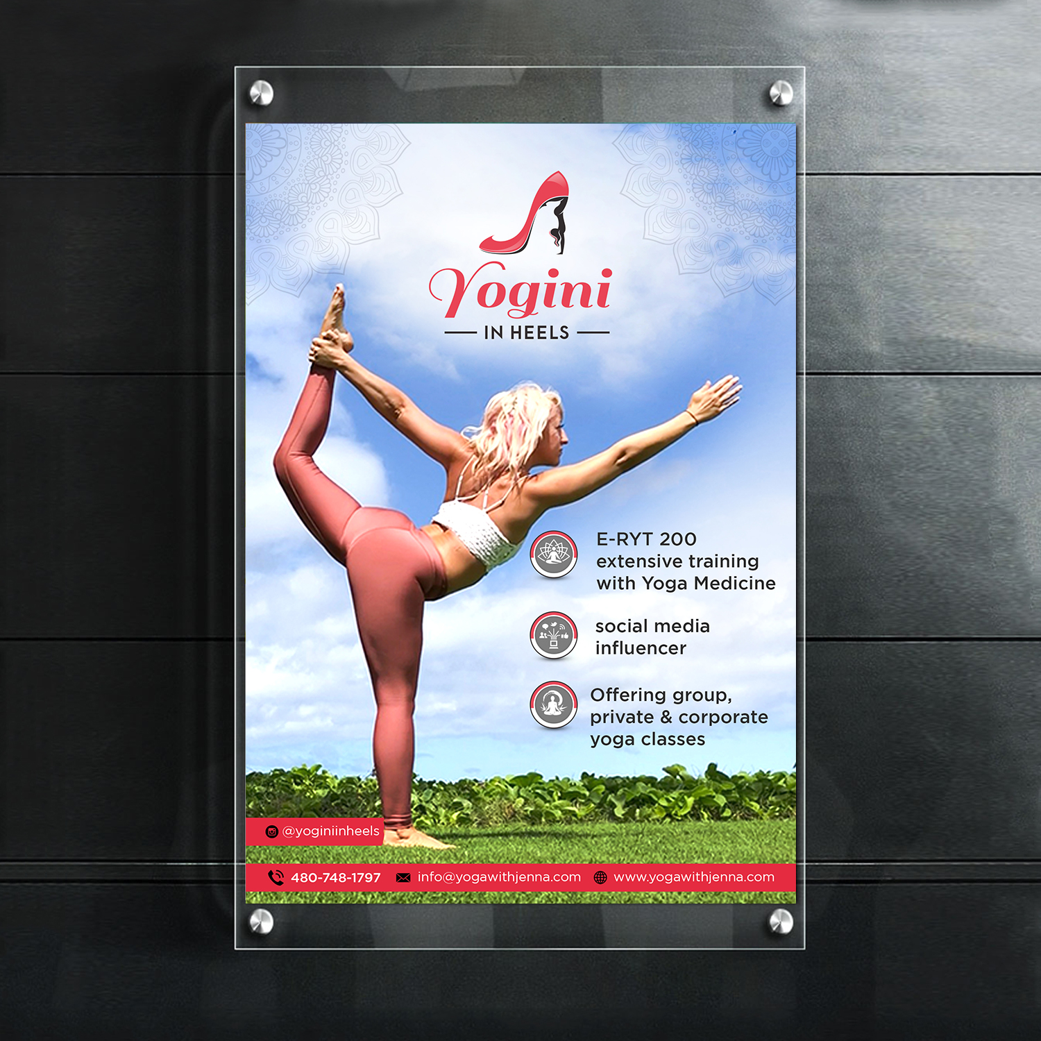 Diseño de Flyer por debdesign para Yoga With Jenna | Diseño #19326781