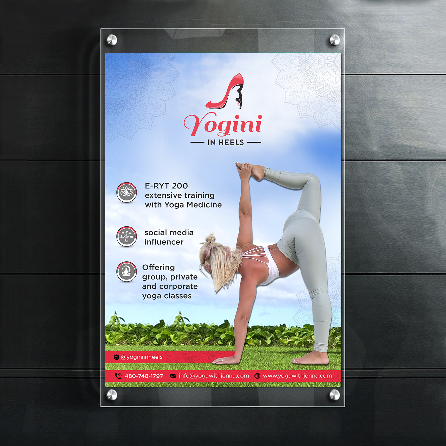 Flyer Design by debdesign for Yoga With Jenna | Design #19326782