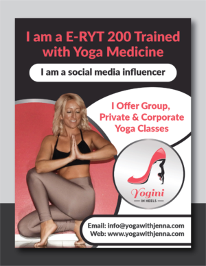 Diseño de Flyer por Deziners Zone para Yoga With Jenna | Diseño: #19321051