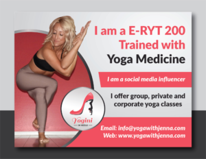 Diseño de Flyer por Deziners Zone para Yoga With Jenna | Diseño: #19321053