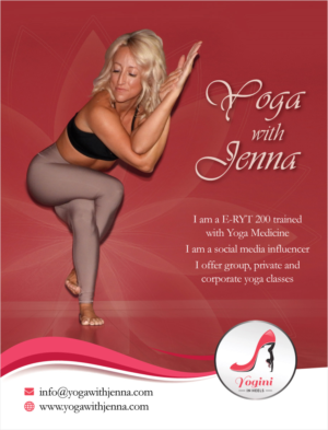 Flyer Design by D Creative for Yoga With Jenna | Design #19320136