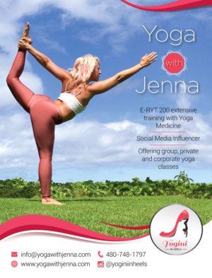 Diseño de Flyer por D Creative para Yoga With Jenna | Diseño: #19327331