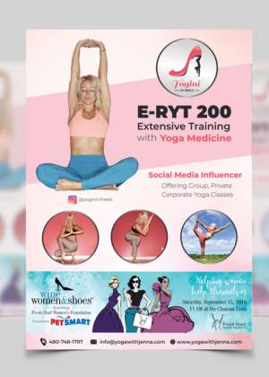 Flyer Design by vcreativecloud for Yoga With Jenna | Design #19339604