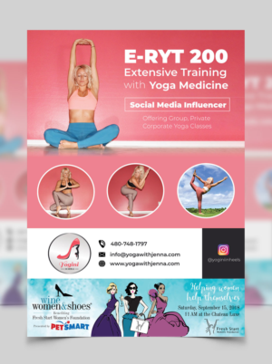 Diseño de Flyer por vcreatived para Yoga With Jenna | Diseño: #19340049
