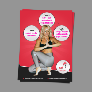 Diseño de Flyer por Schöpfer para Yoga With Jenna | Diseño: #19322705