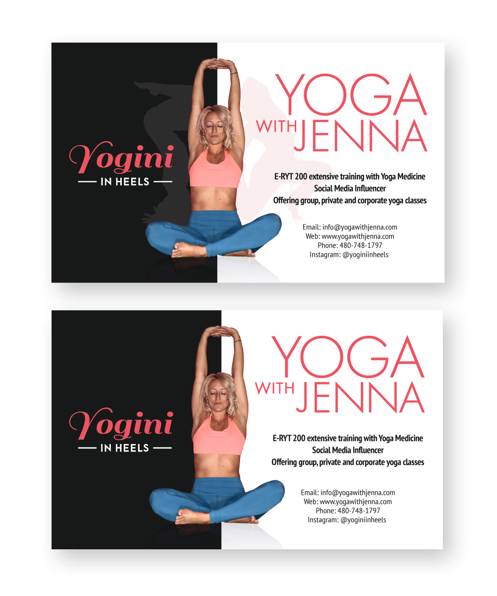 Flyer Design by Oleg Androsov for Yoga With Jenna | Design #19329798
