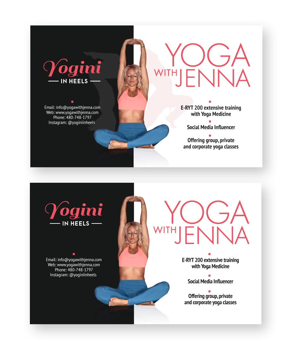 Flyer Design by Oleg Androsov for Yoga With Jenna | Design #19329799