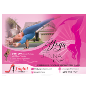 Flyer Design by nadbook2323 for Yoga With Jenna | Design: #19327974