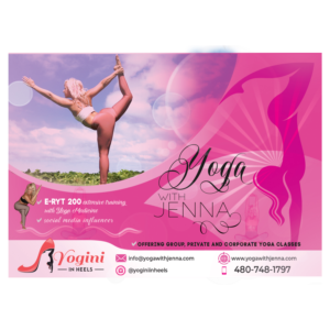 Flyer Design by nadbook2323 for Yoga With Jenna | Design: #19328107