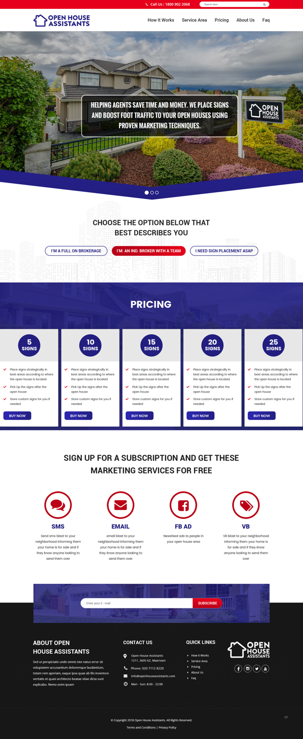 Web Design by pb for Shane | Design #19389322