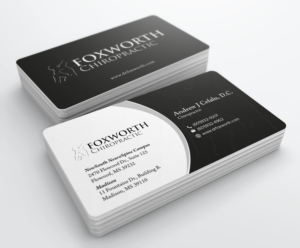 Diseño de Tarjeta de Presentación por Tilt para Foxworth Chiropractic | Diseño: #19318548