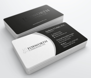 Diseño de Tarjeta de Presentación por Tilt para Foxworth Chiropractic | Diseño: #19318550