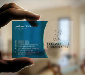 Diseño de Tarjeta de Presentación por INDIAN_Ashok para Foxworth Chiropractic | Diseño: #19317755