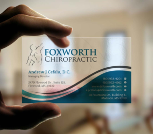 Diseño de Tarjeta de Presentación por INDIAN_Ashok para Foxworth Chiropractic | Diseño: #19317760