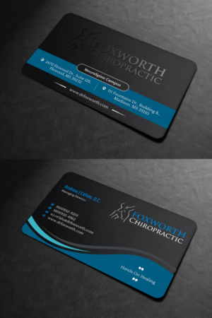 Diseño de Tarjeta de Presentación por INDIAN_Ashok para Foxworth Chiropractic | Diseño: #19317768