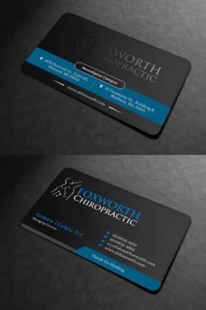 Diseño de Tarjeta de Presentación por INDIAN_Ashok para Foxworth Chiropractic | Diseño: #19317770