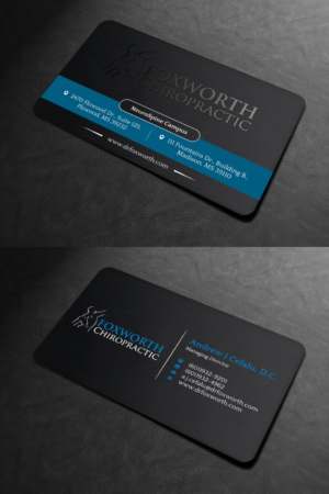 Diseño de Tarjeta de Presentación por INDIAN_Ashok para Foxworth Chiropractic | Diseño: #19317771