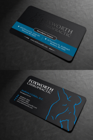 Diseño de Tarjeta de Presentación por INDIAN_Ashok para Foxworth Chiropractic | Diseño: #19317772