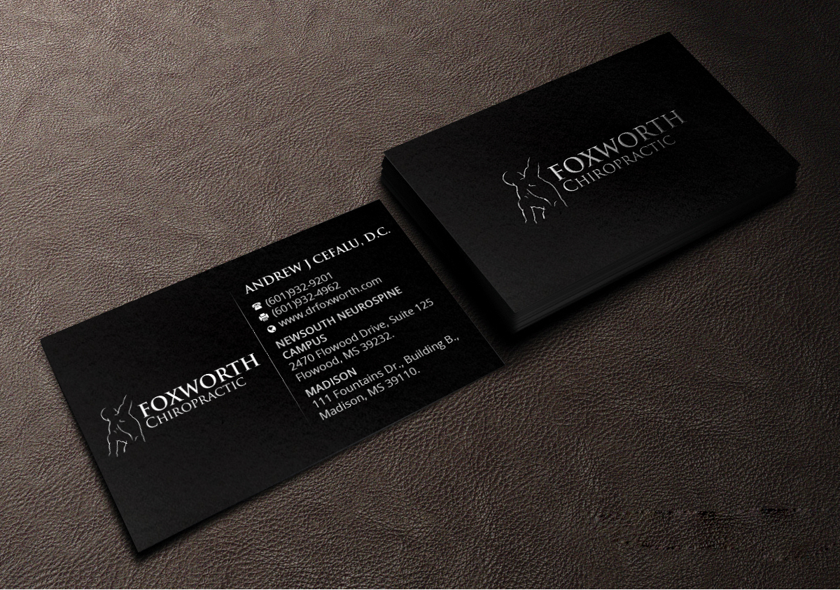 Business Card Design by Creations Box 2015 for Foxworth Chiropractic | Design #19318587