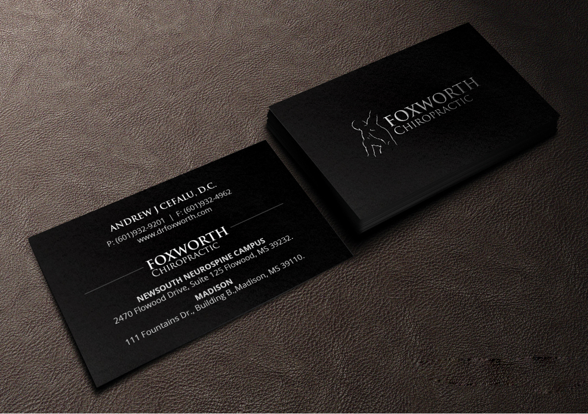 Business Card Design by Creations Box 2015 for Foxworth Chiropractic | Design #19318588