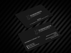 Business Card Design by Creations Box 2015 for Foxworth Chiropractic | Design: #19318615