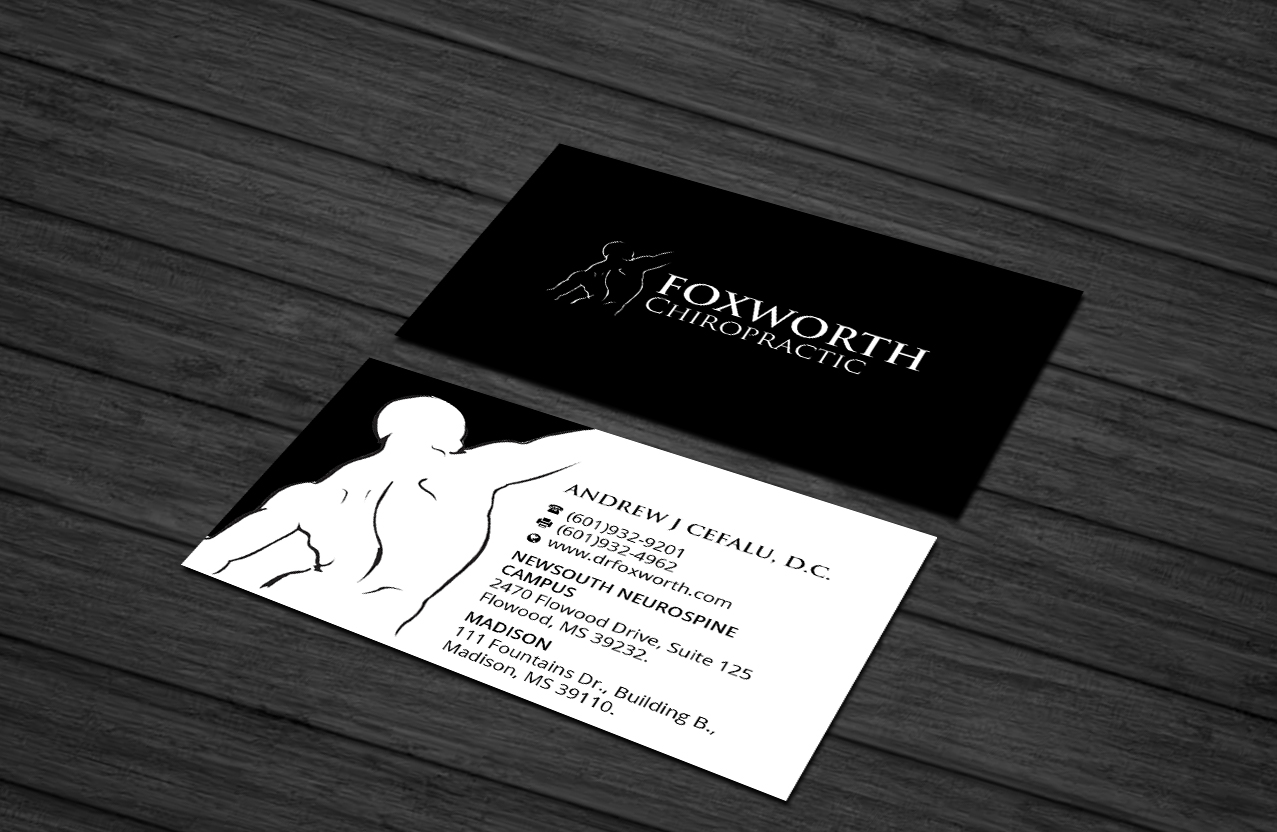 Business Card Design by Creations Box 2015 for Foxworth Chiropractic | Design #19321811