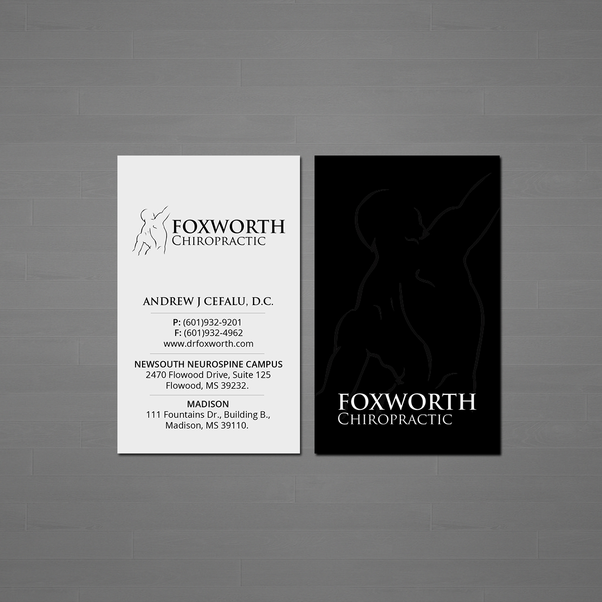 Business Card Design by Creations Box 2015 for Foxworth Chiropractic | Design #19321812