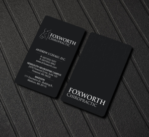 Business Card Design by Creations Box 2015 for Foxworth Chiropractic | Design: #19321817