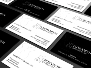 Business Card Design by Creations Box 2015 for Foxworth Chiropractic | Design: #19321821