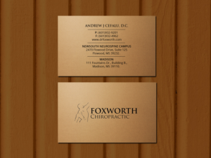 Business Card Design by Creations Box 2015 for Foxworth Chiropractic | Design: #19321829