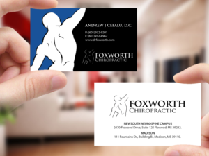 Business Card Design by Creations Box 2015 for Foxworth Chiropractic | Design: #19335904