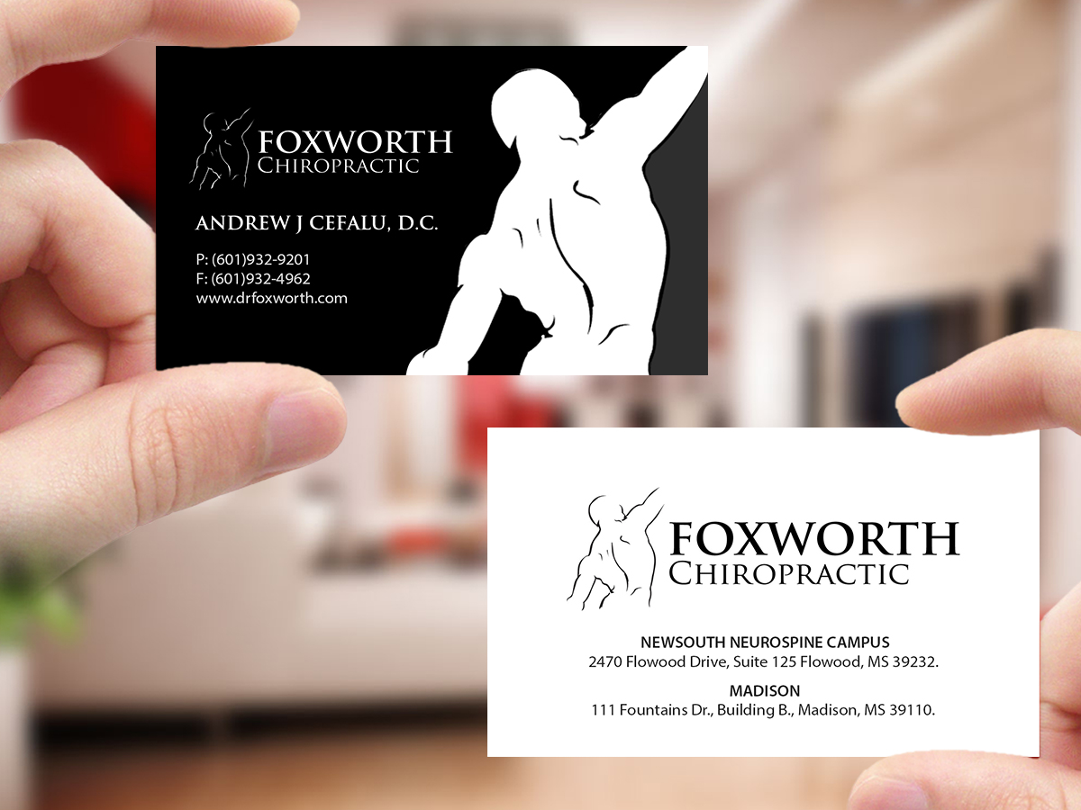 Business Card Design by Creations Box 2015 for Foxworth Chiropractic | Design #19335905