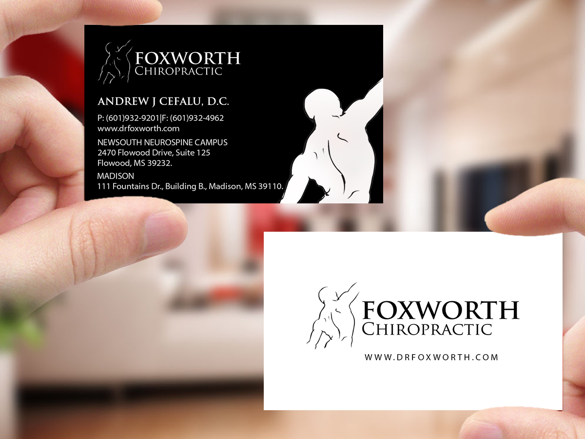Business Card Design by Creations Box 2015 for Foxworth Chiropractic | Design #19335906