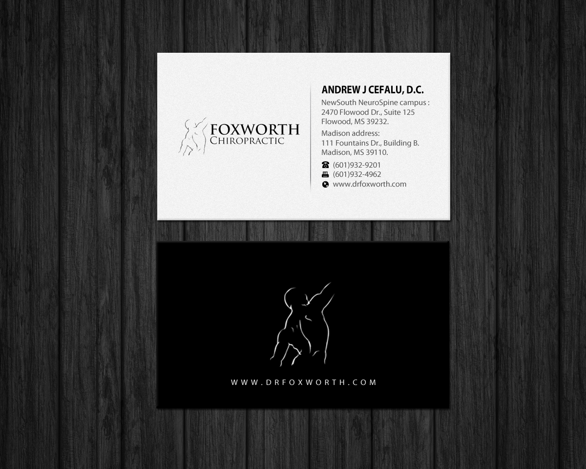 Business Card Design by Brand aid for Foxworth Chiropractic | Design #19318631