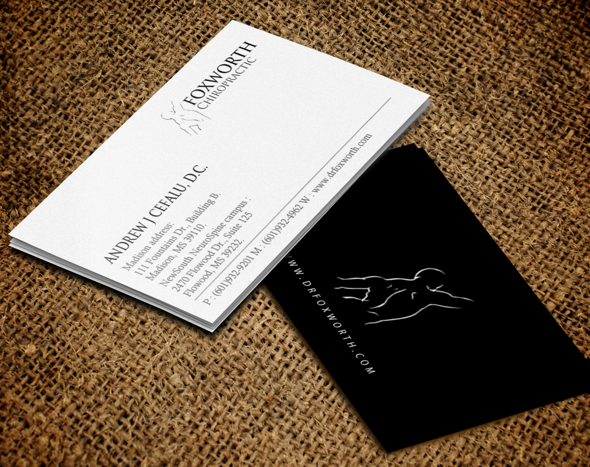 Business Card Design by Brand aid for Foxworth Chiropractic | Design #19318636