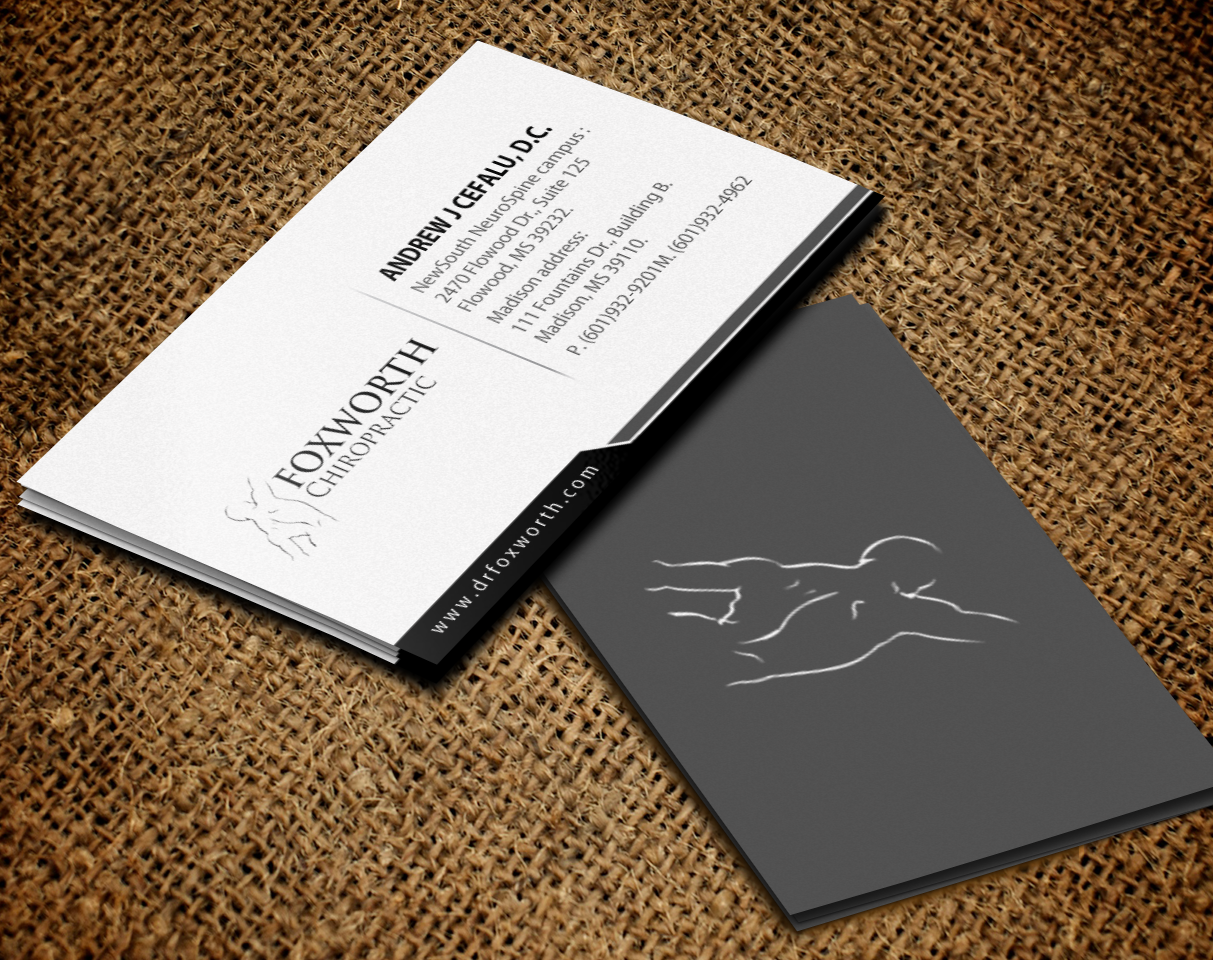 Business Card Design by Brand aid for Foxworth Chiropractic | Design #19318637