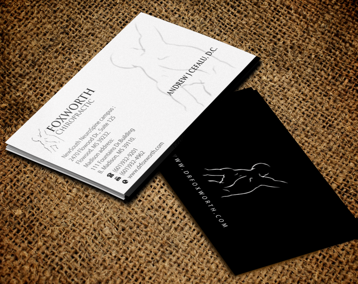 Business Card Design by Brand aid for Foxworth Chiropractic | Design #19320075
