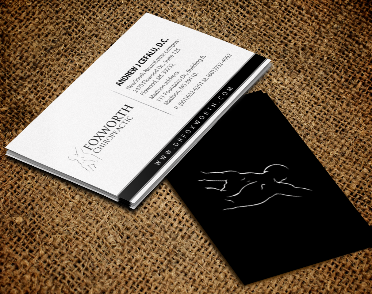 Business Card Design by Brand aid for Foxworth Chiropractic | Design #19320079