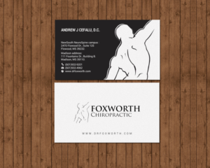 Design de Carte de Visite par chandrayaan.creative pour Foxworth Chiropractic | Design : #19321089