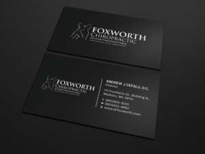Diseño de Tarjeta de Presentación por Tripti Ranjan Gain para Foxworth Chiropractic | Diseño: #19349981