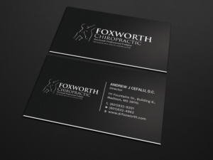 Diseño de Tarjeta de Presentación por Tripti Ranjan Gain para Foxworth Chiropractic | Diseño: #19349982