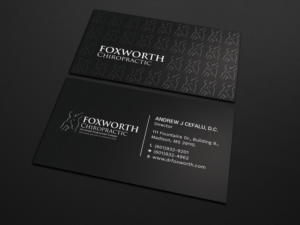 Diseño de Tarjeta de Presentación por Tripti Ranjan Gain para Foxworth Chiropractic | Diseño: #19349984