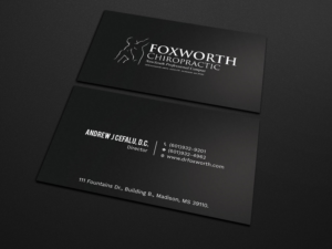 Diseño de Tarjeta de Presentación por Tripti Ranjan Gain para Foxworth Chiropractic | Diseño: #19349991