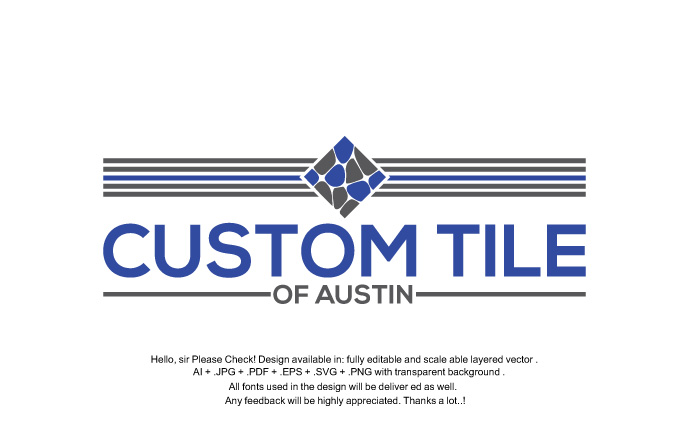 Logo Design by logo solution for Custom Tile of Austin | Design #19454091