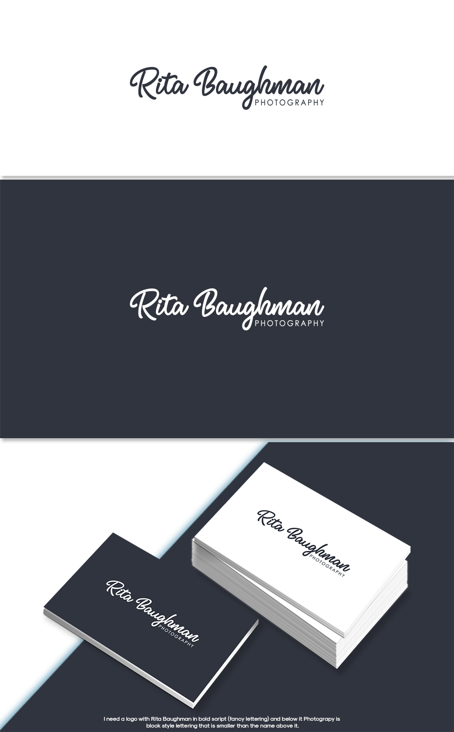 Logo Design by GBDESIGN for Rita Baughman Photograpjy | Design #19322904