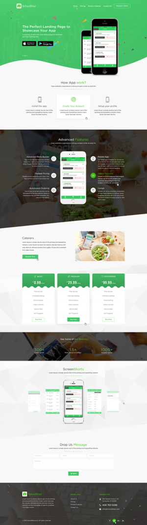 Website for Schoolbitez.com - a web site to market and sell our online school lunch ordering system. | Diseño Web por Ved Web Services