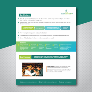 Brochure Design by uk for RAWCONNECT-QC | Design: #19340710