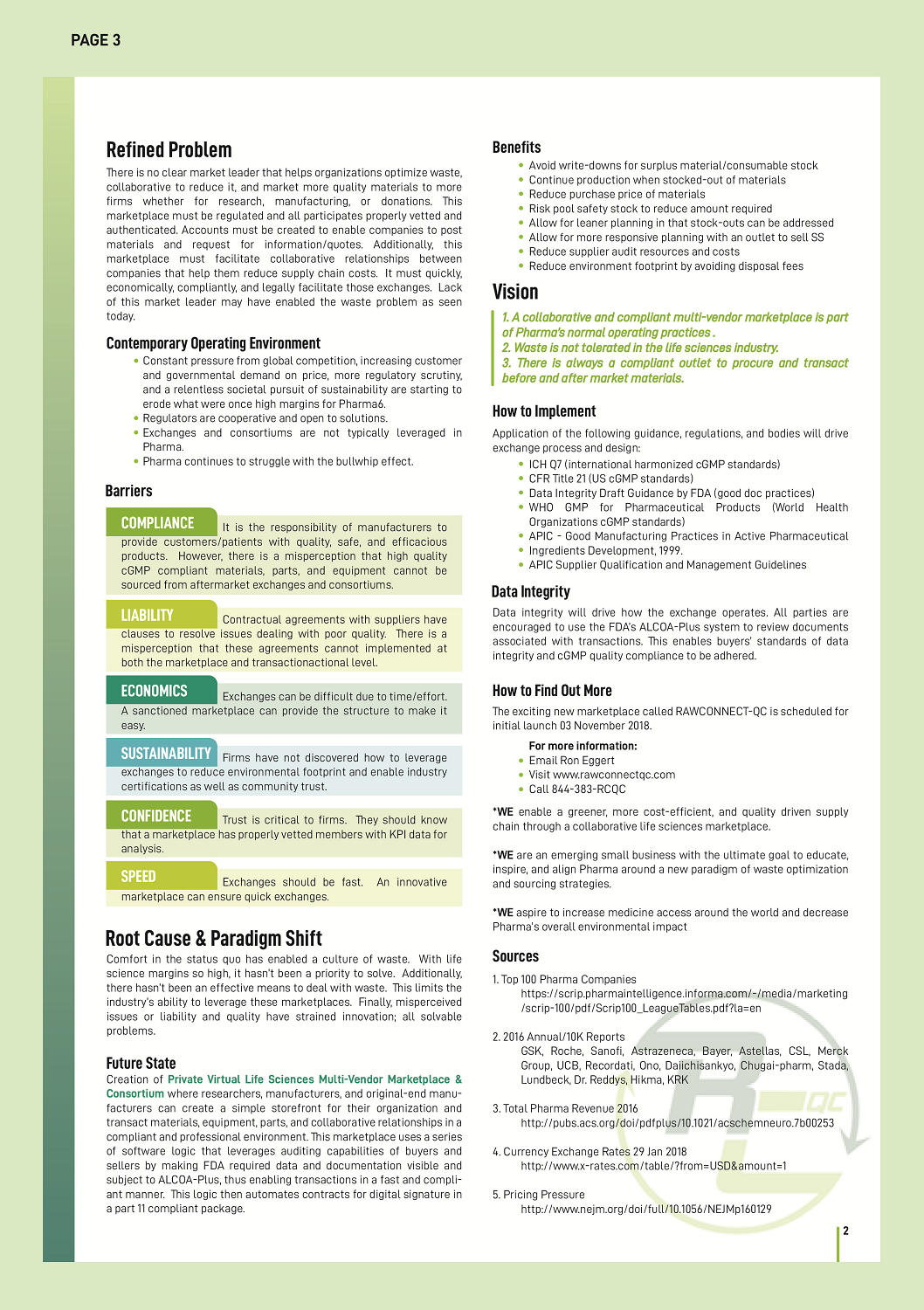 Brochure Design by Iwana Ioana for RAWCONNECT-QC | Design #19343999