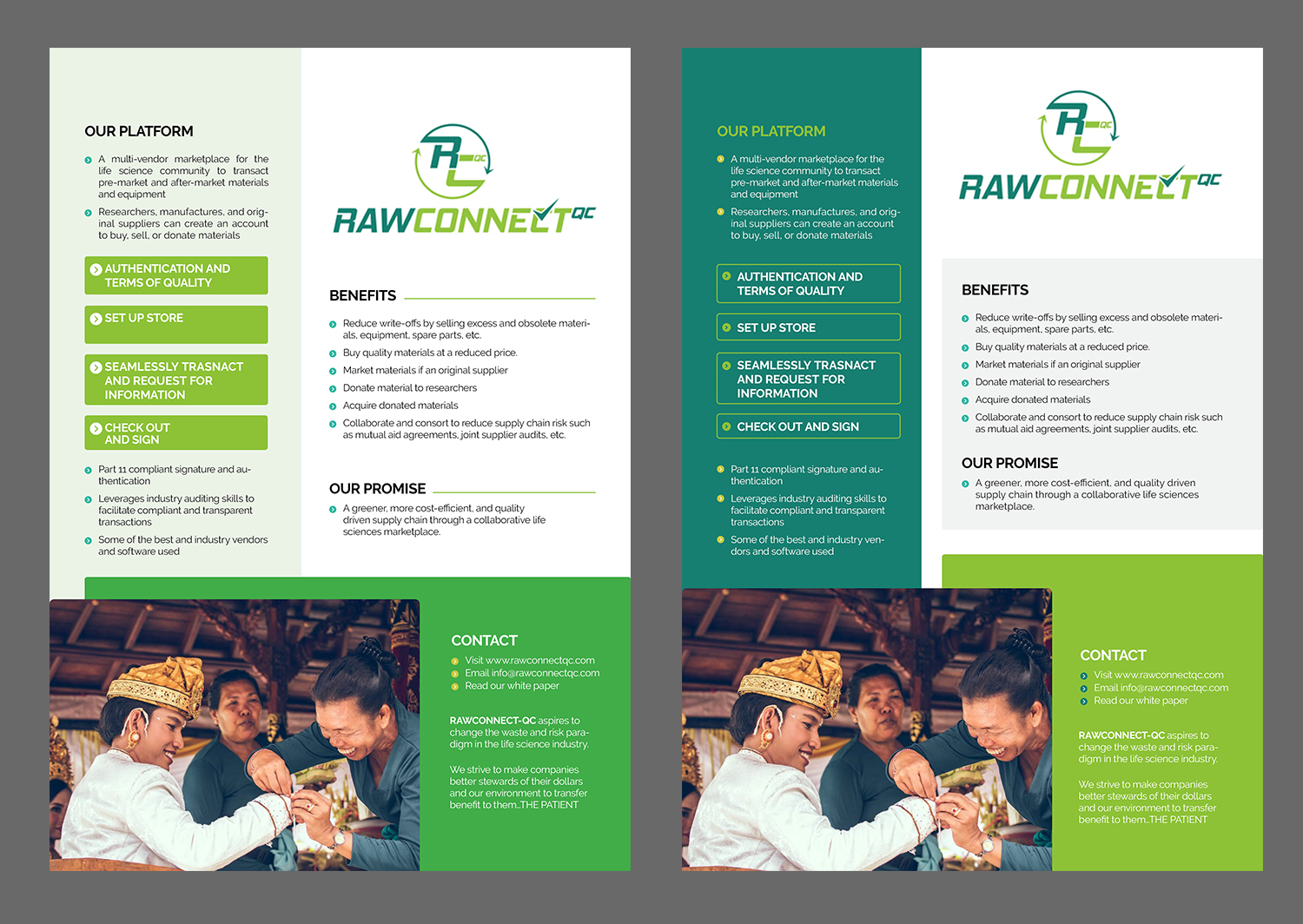 Broschüren-Design von Pixelon Studio für RAWCONNECT-QC | Design #19388288